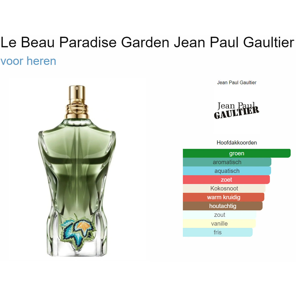Jean Paul Gaultier Paradise Garden